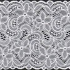 White embroidered lace
