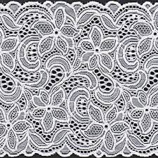 White embroidered lace