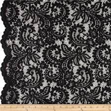 Black guipure lace