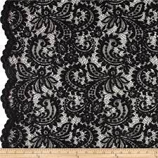 Black guipure lace