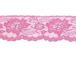 Pink stretch lace