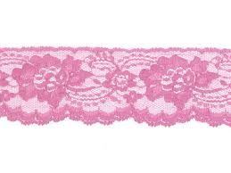 Pink stretch lace