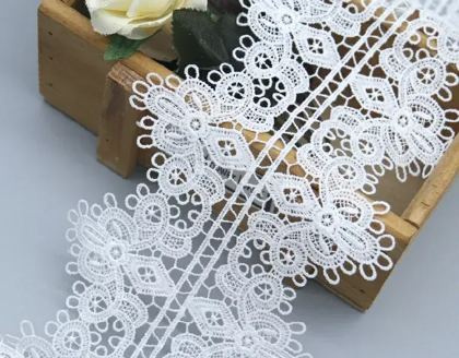 Chemical (embroidered) lace