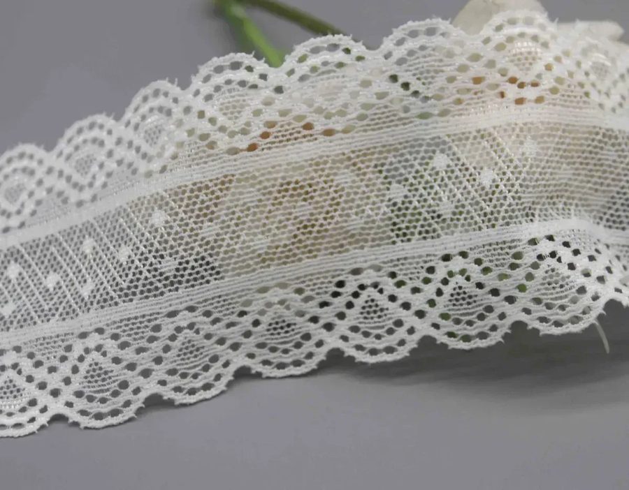 Embroidered net lace photo 5