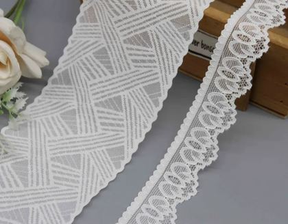 Embroidered net lace