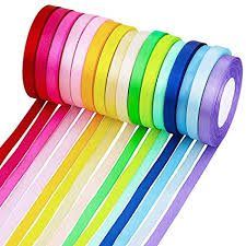 Satin ribbon - rainbow colours