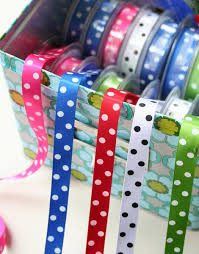 Printed grosgrain ribbons