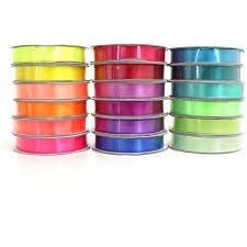 Satin ribbon spools
