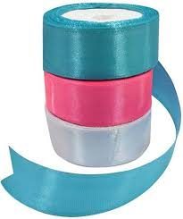 Wide satin ribbon