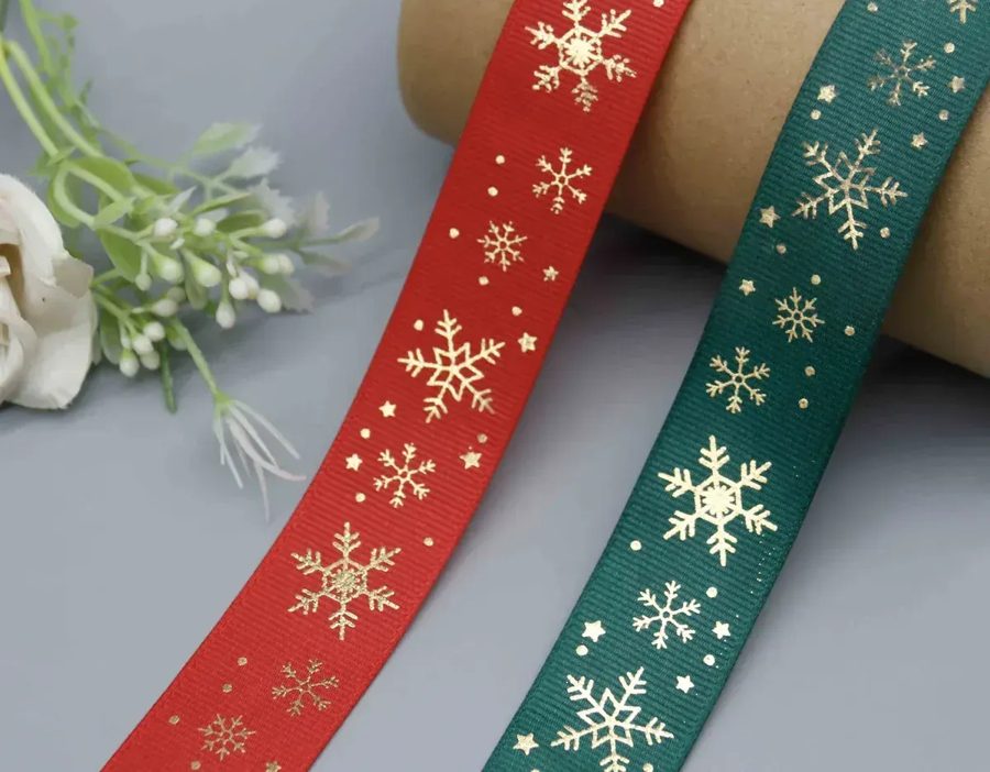 Printed satin ribbon