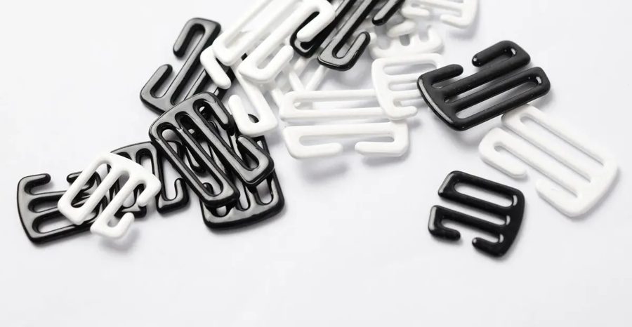 Bra strap hooks and clips