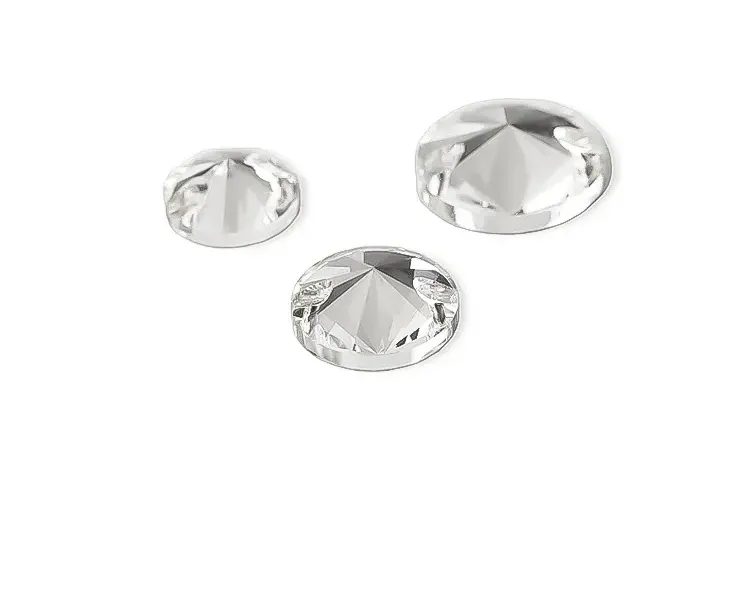 Sew-on crystal stones - round (rivoli) photo 3