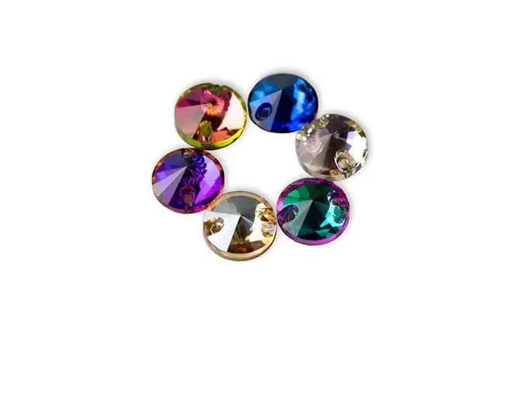 Sew-on crystal stones - round (rivoli) photo 4