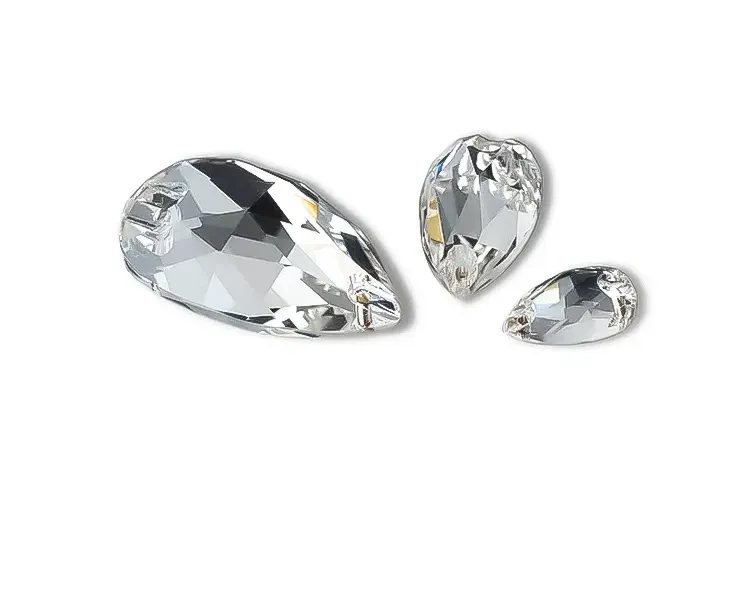 Sew-on crystal stones - teardrop