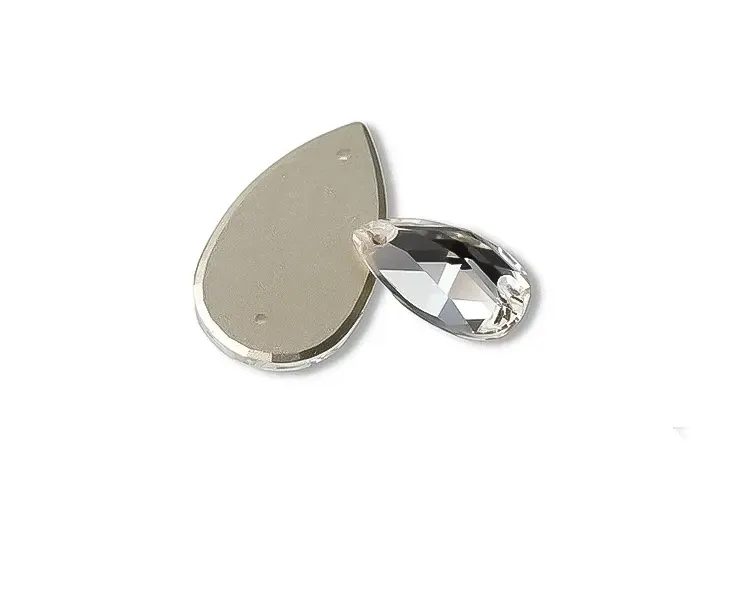 Sew-on crystal stones - teardrop photo 4