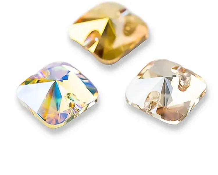 Sew-on crystal stones - square and rectangle photo 2