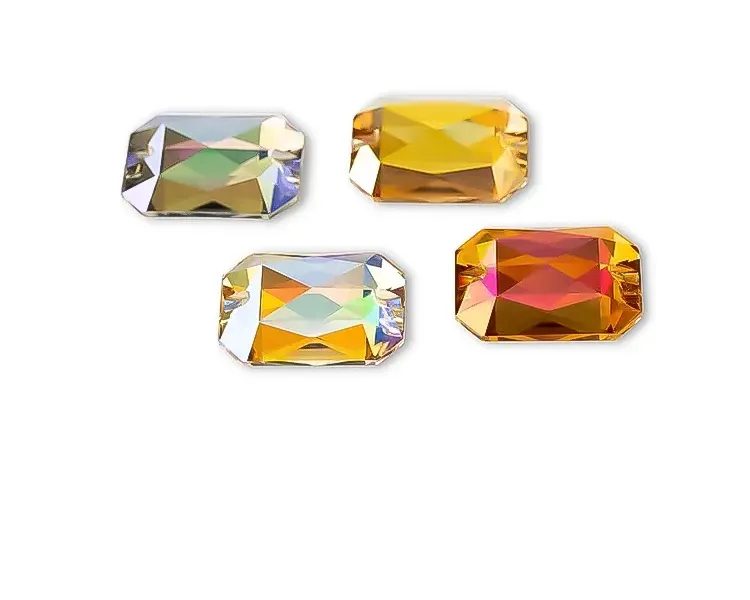 Sew-on crystal stones - square and rectangle photo 4