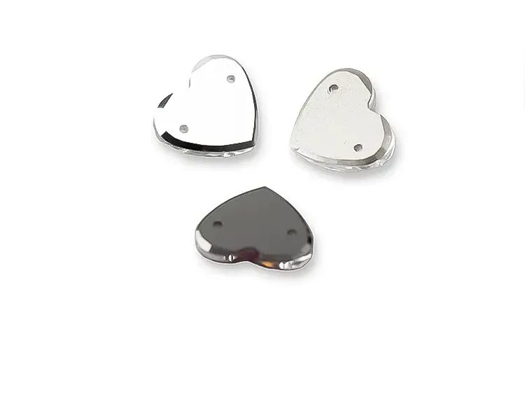 Sew-on crystal stones - heart