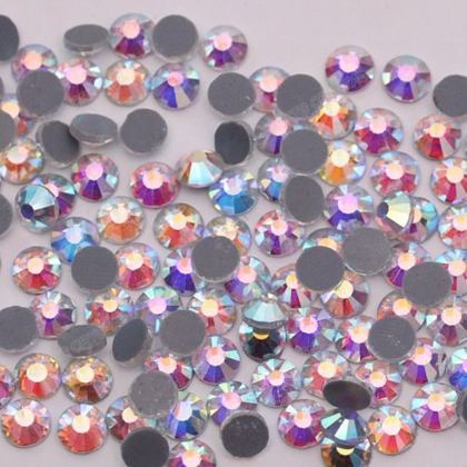 AB crystal rhinestones - mixed sizes