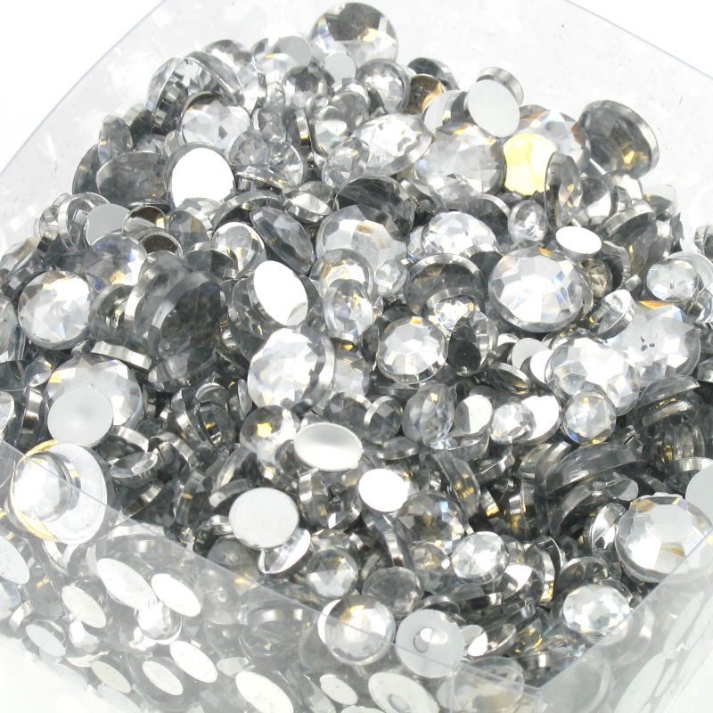 Clear crystal rhinestones