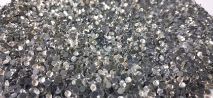 Hotfix glass rhinestones 2-cut - Crystal SS8