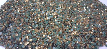 Hotfix glass rhinestones 2-cut - Lt.Topaz SS8