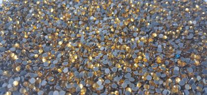 Hotfix glass rhinestones 2-cut - Topaz SS8