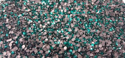 Hotfix glass rhinestones 2-cut - Blue Zircon SS8
