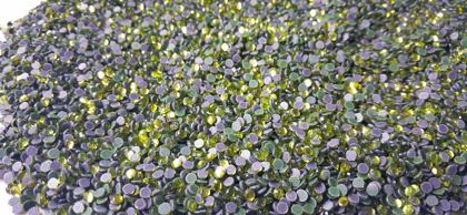 Hotfix glass rhinestones 2-cut - Peridot SS8