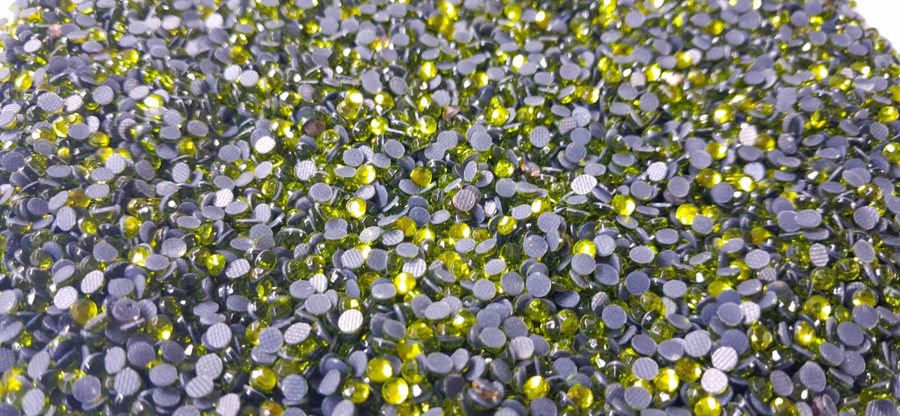 Hotfix glass rhinestones 2-cut - Citrine SS8