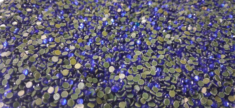 Hotfix glass rhinestones 2-cut - Cobalt SS8