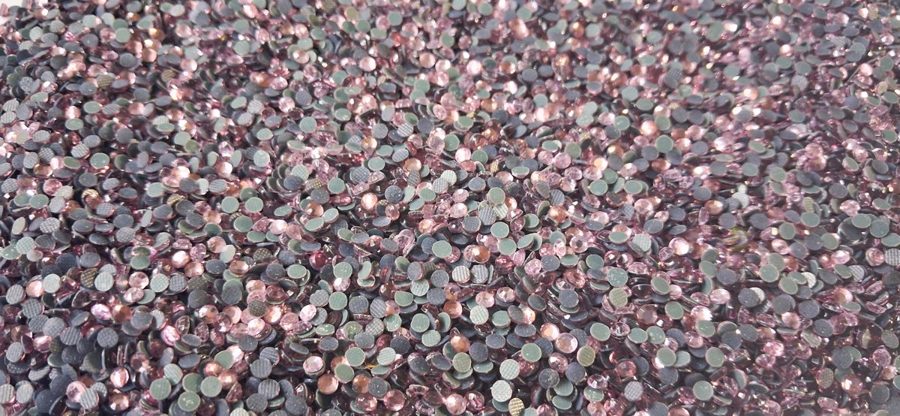 Hotfix glass rhinestones 2-cut - Lt.Pink SS8