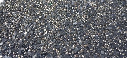 Hotfix glass rhinestones 2-cut - Jethematite SS8