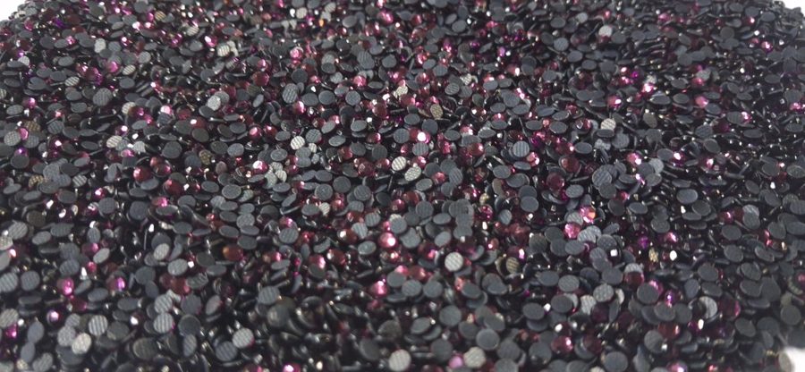 Hotfix glass rhinestones 2-cut - Amethyst SS10