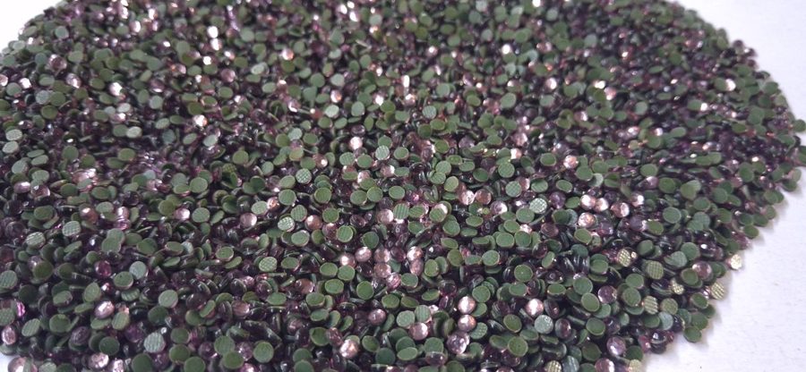 Hotfix glass rhinestones 2-cut - Lt.Pink SS10