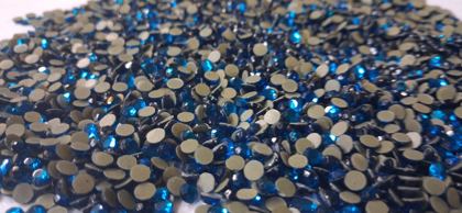 Hotfix glass rhinestones 2-cut - Cabri Blue SS16