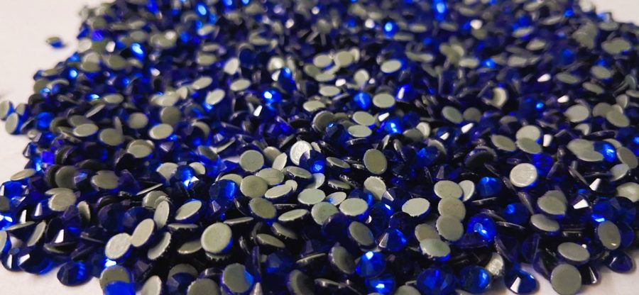 Hotfix glass rhinestones 2-cut - Cobalt SS16