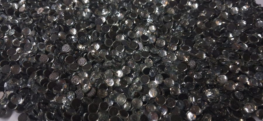 Hotfix glass rhinestones 2-cut - Crystal SS20