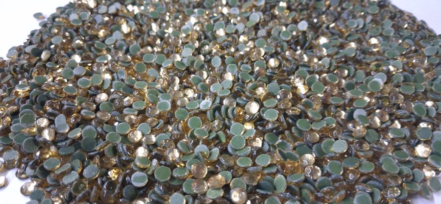 Hotfix glass rhinestones 2-cut - Lt.Topaz SS20