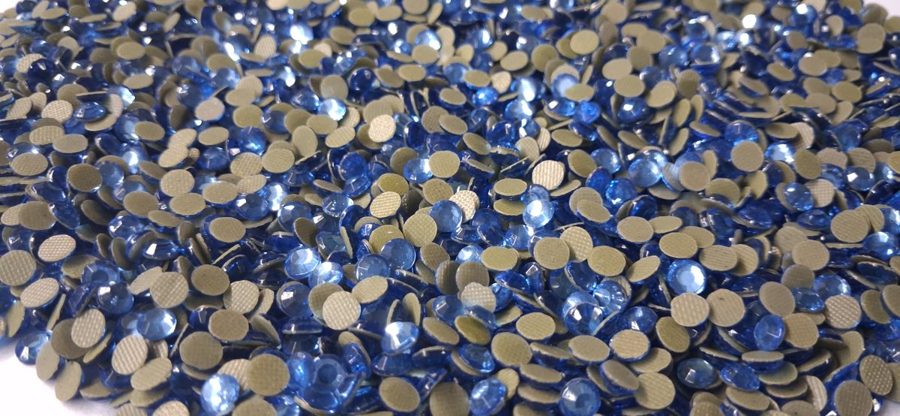 Hotfix glass rhinestones 2-cut - Sapphire SS20