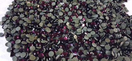 Hotfix glass rhinestones 2-cut - Amethyst SS20