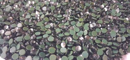 Hotfix glass rhinestones 2-cut - Black Diamond SS20