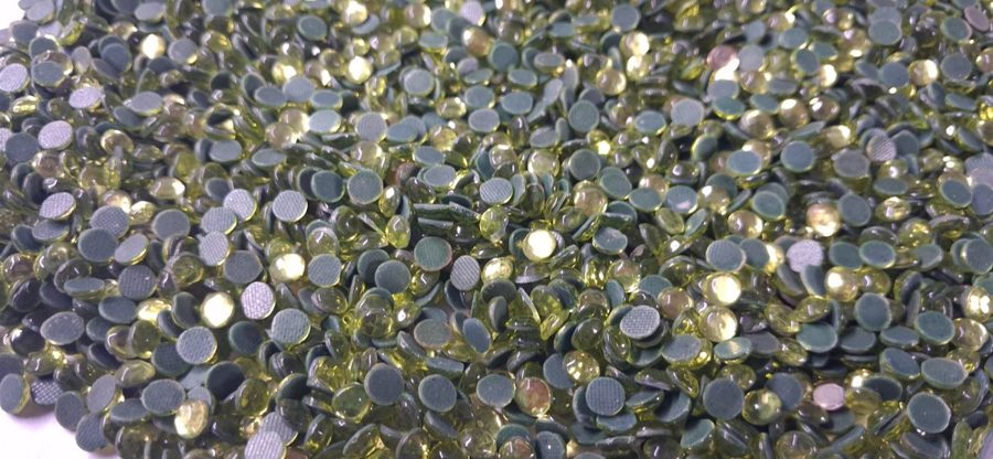 Hotfix glass rhinestones 2-cut - Citrine SS22