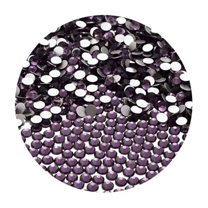 Hotfix glass rhinestones 2-cut - Rose Pink SS6