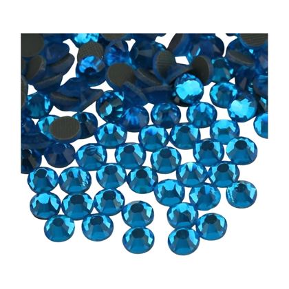 Hotfix glass rhinestones 2-cut - Smoke Topaz SS10