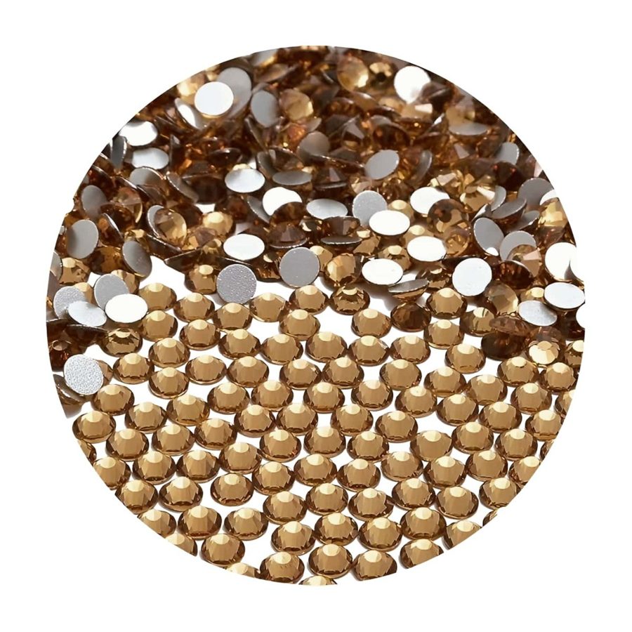 Hotfix glass rhinestones 2-cut - Peridot SS16