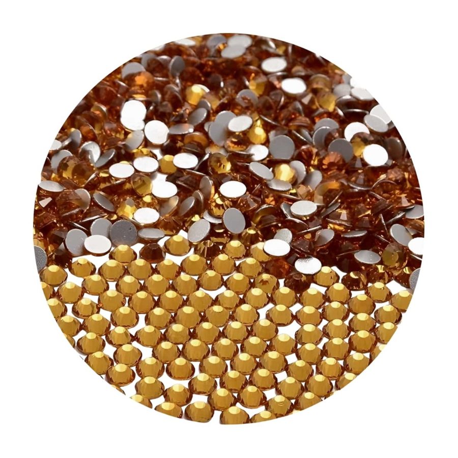 Hotfix glass rhinestones 2-cut - Emerald SS16