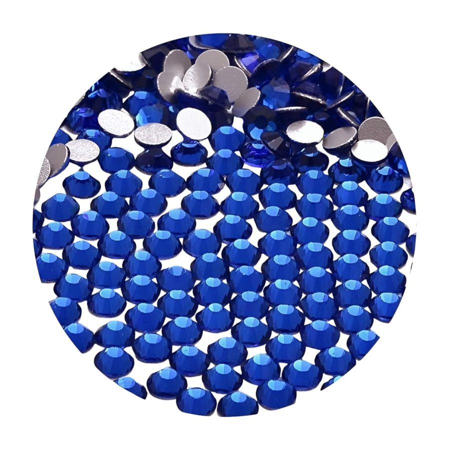 Hotfix glass rhinestones 2-cut - Black Diamond SS16