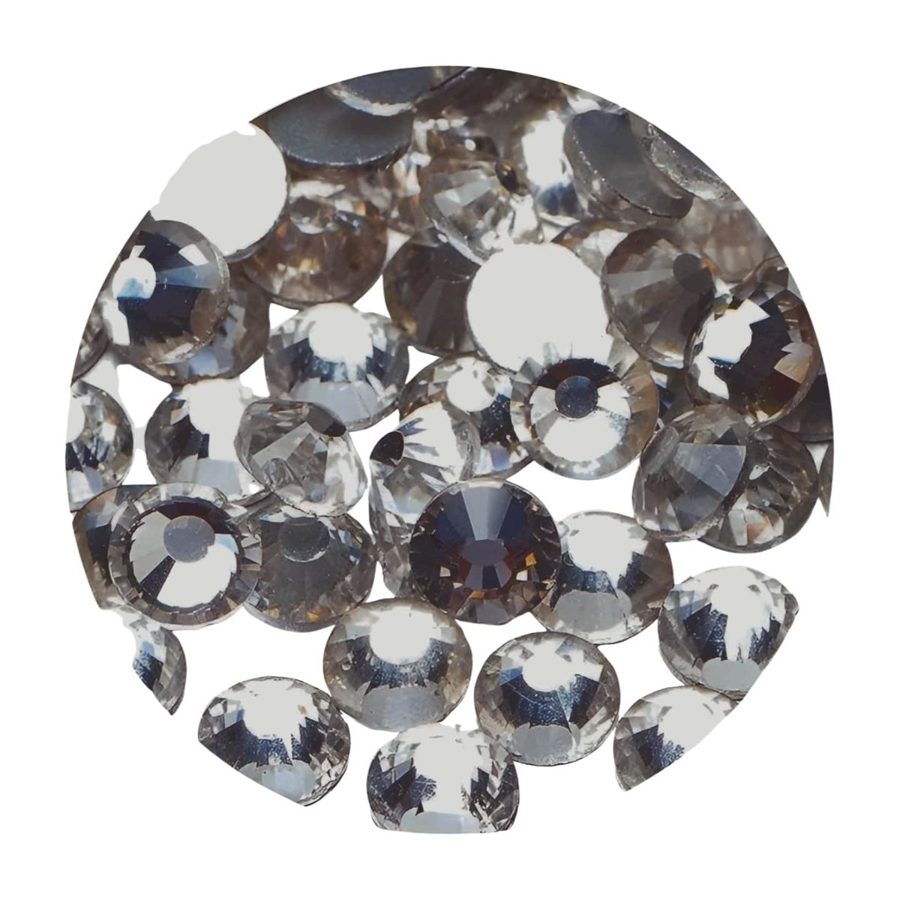 Hotfix glass rhinestones 2-cut - Crystal SS30