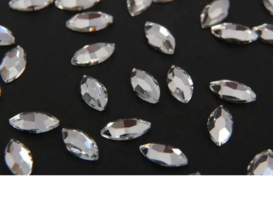 Hotfix fancy-shape rhinestones - navette photo 2